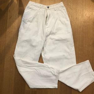 Never worn missguided straight leg white jeans